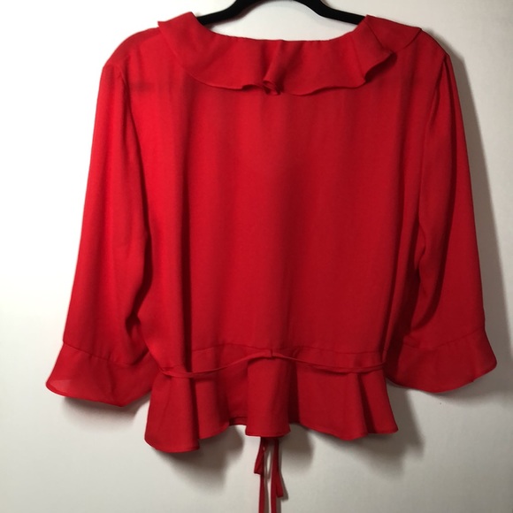 Topshop Blouse, Perfect for Christmas! - Picture 2 of 4